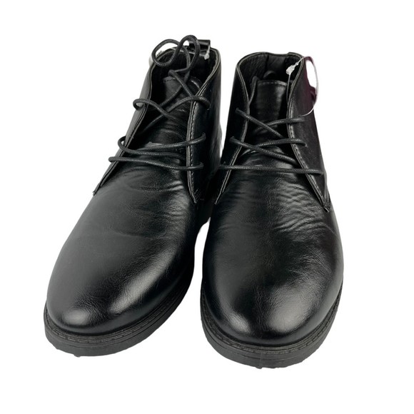 P&W New York Mens Chukka Boots 7080 Black Leather‎ Lace Up Pull Tab EUR 43 9 main image 9